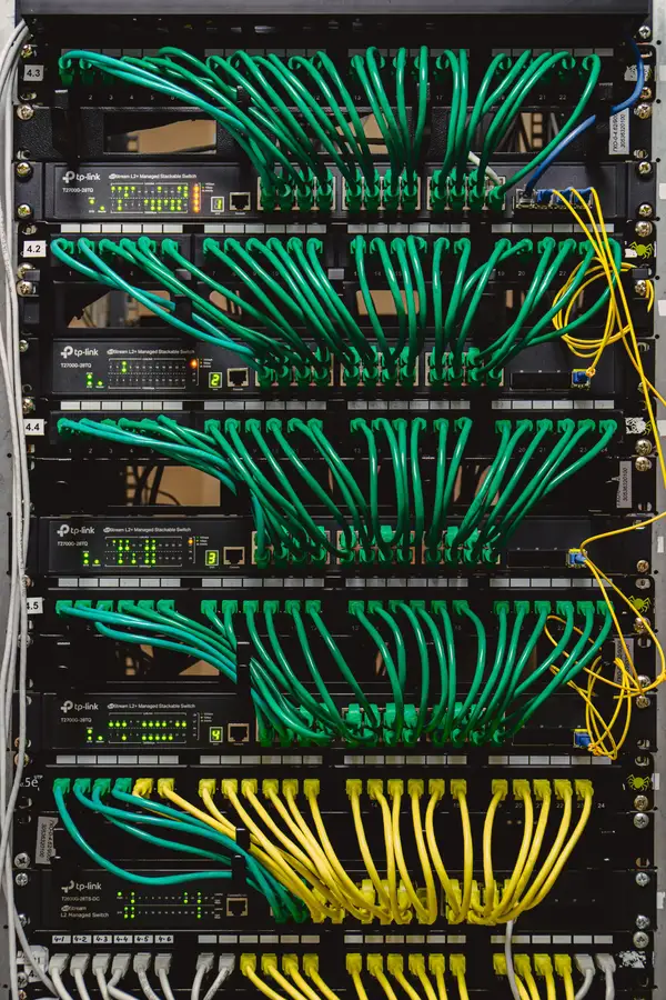 Network rack installation Kansas City - professional switch and router setup